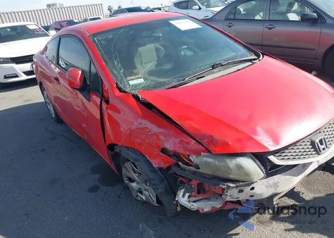 2012 Honda Civic Lx z USA, uszkodzony, nr VIN 2HGFG3B54CH545698